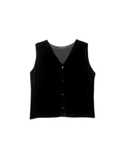Eileen Fisher Velvet V-Neck Vest