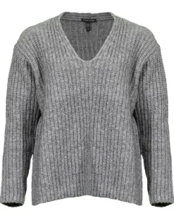 Eileen Fisher Wool Blend Loft Box Top