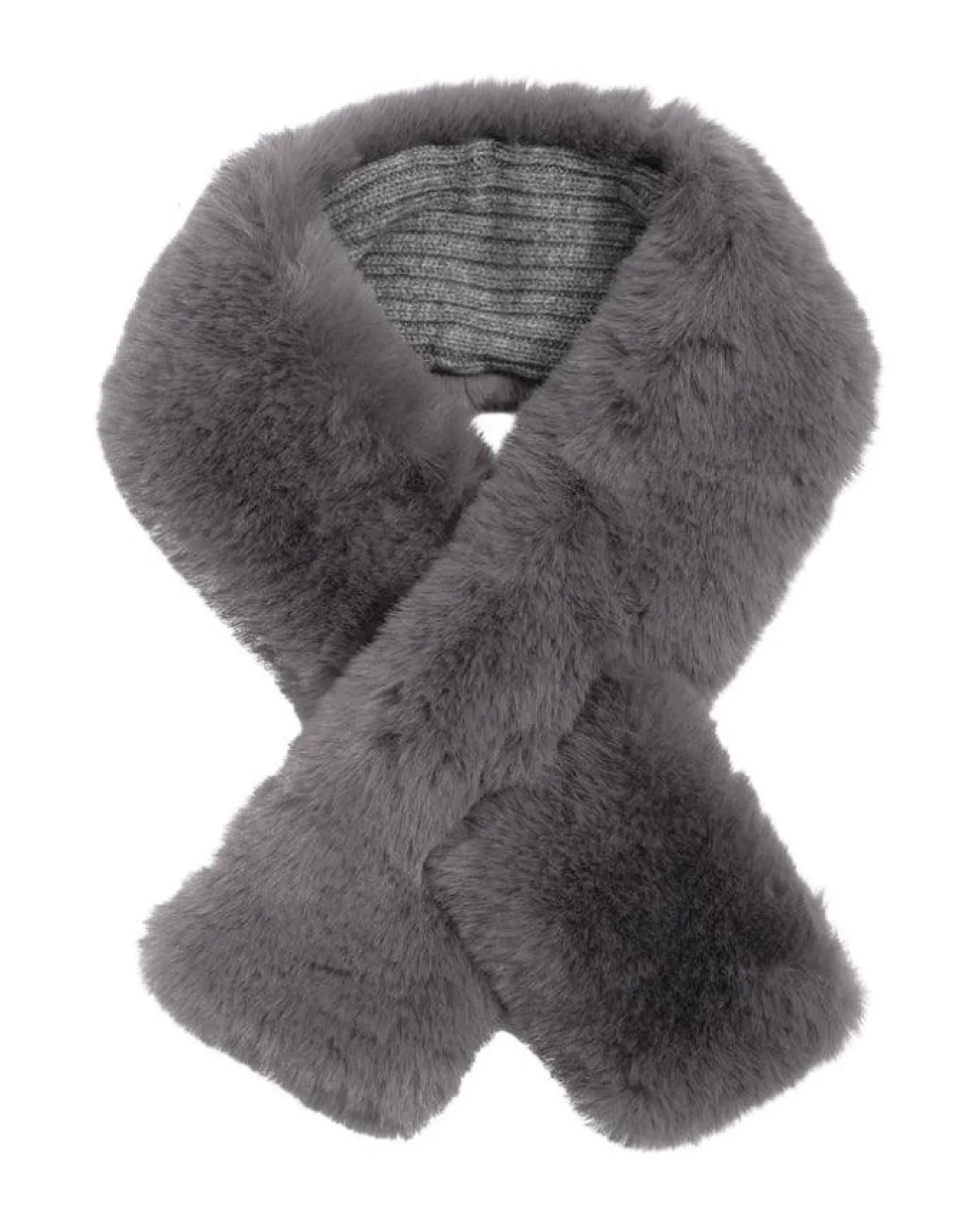 Faux Fur Pull Through Scarf