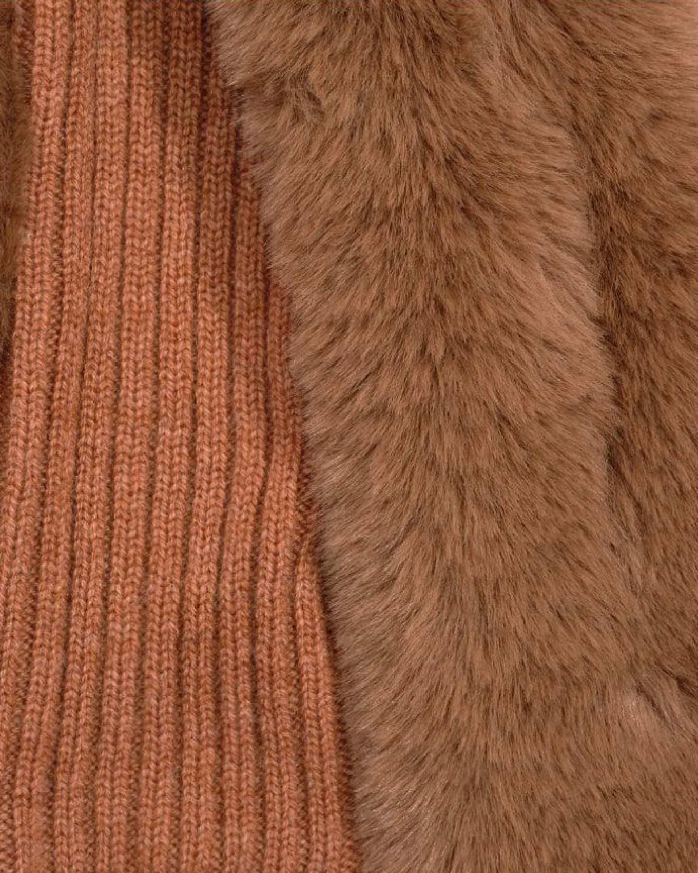 Faux Fur Pull Through Scarf