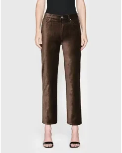 Frame Le Sleek Straight Velveteen Pant