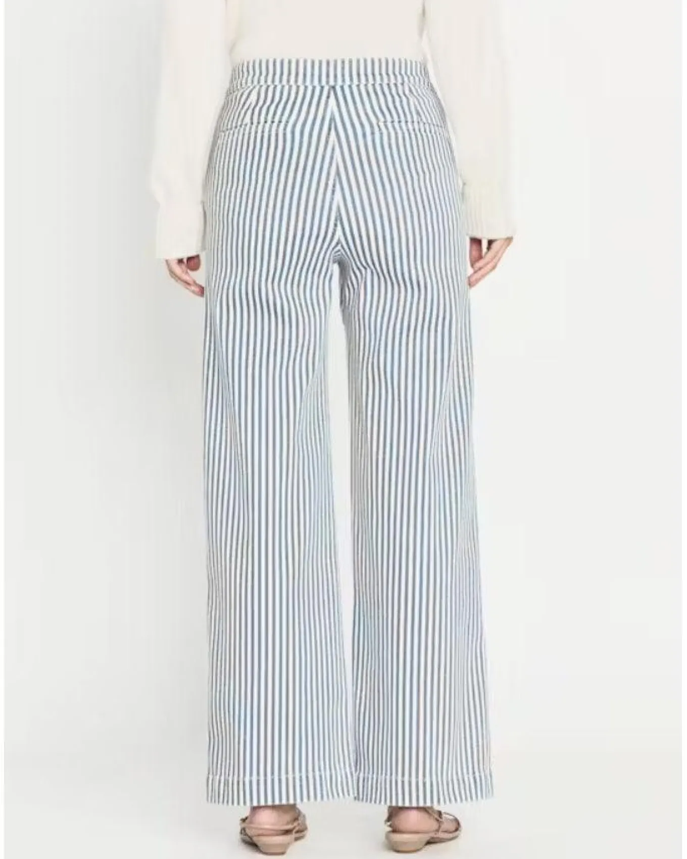 Frame Tailored Nautical Striped Trouser