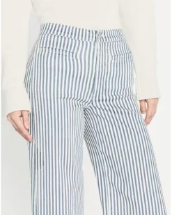 Frame Tailored Nautical Striped Trouser