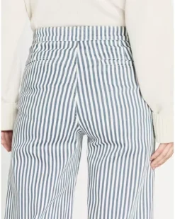 Frame Tailored Nautical Striped Trouser