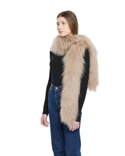 HiSO Toscana Shearling Boa Tube Scarf