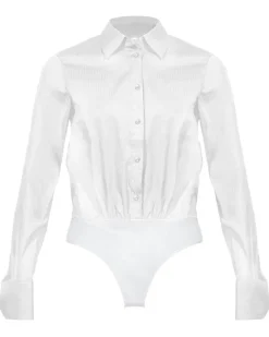 Hugo Boss Blaise Friday Body Suit Shirt White