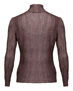 Hugo Boss Emata Snake Print Tulle Top