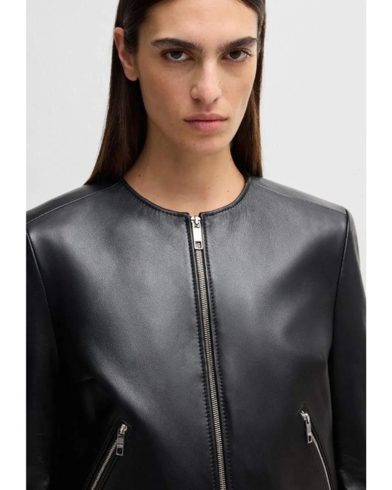Hugo Boss Sadenita Leather Jacket