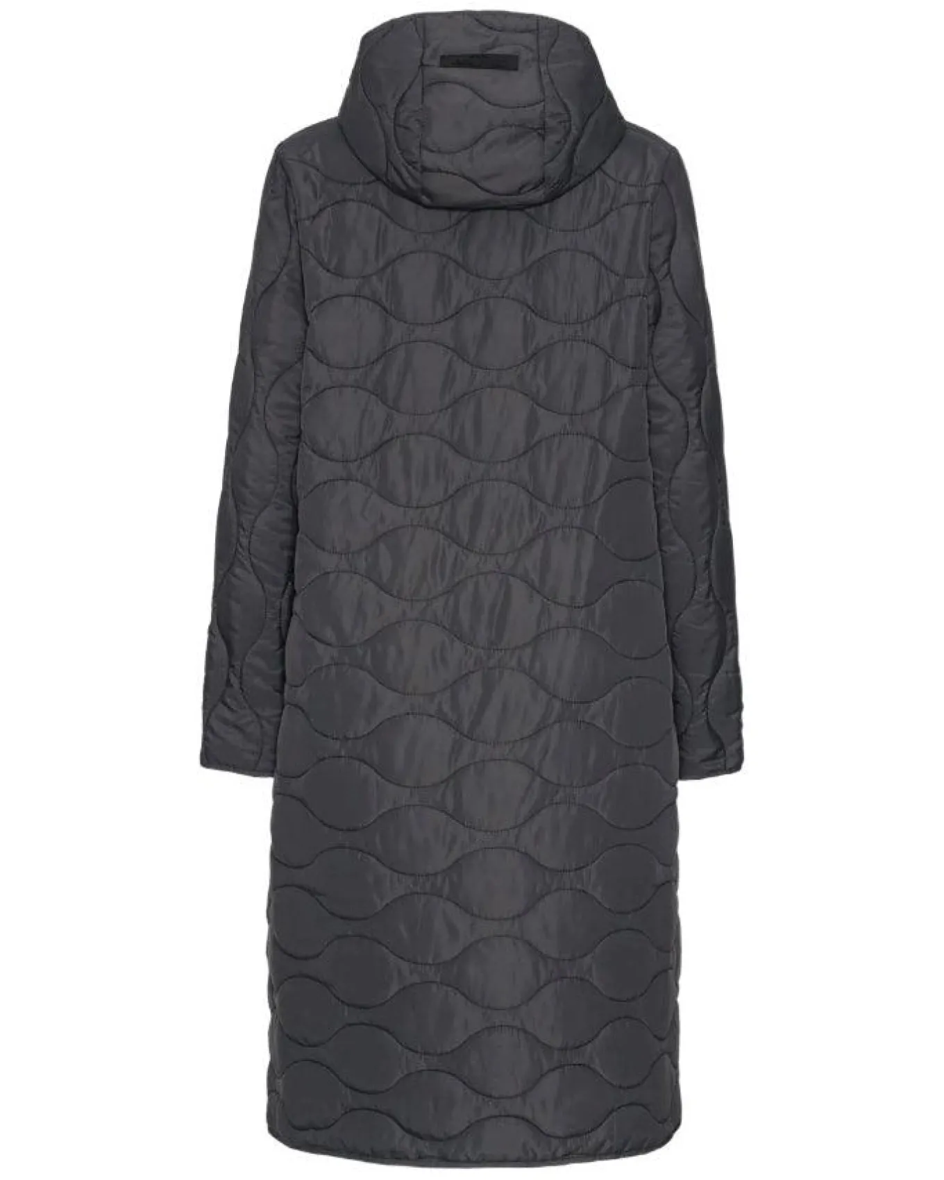Ilse Jacobsen Long Quilted Hooded Coat
