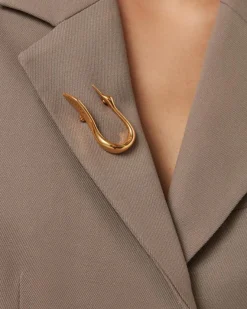 Jenny Bird Lisieux Brooch Gold