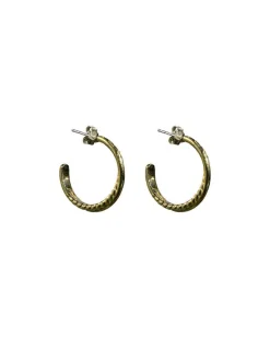 Karyn Chopik Bronze Grecian Twist Hoop Earrings