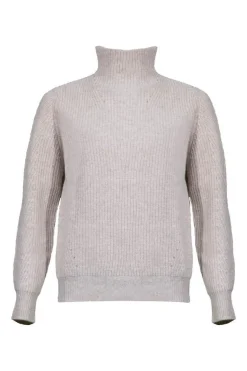Kinross Cashmere Fashioned Cashmere Funnel Neck Pullover