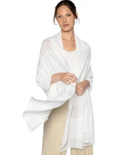 Kinross Cashmere Shadow Stripe Wrap