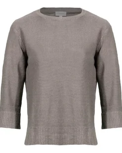 Kinross Cashmere Textured Easy Linen Pullover