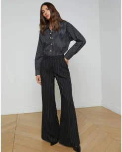 L'Agence Allanah Pinstriped Trouser