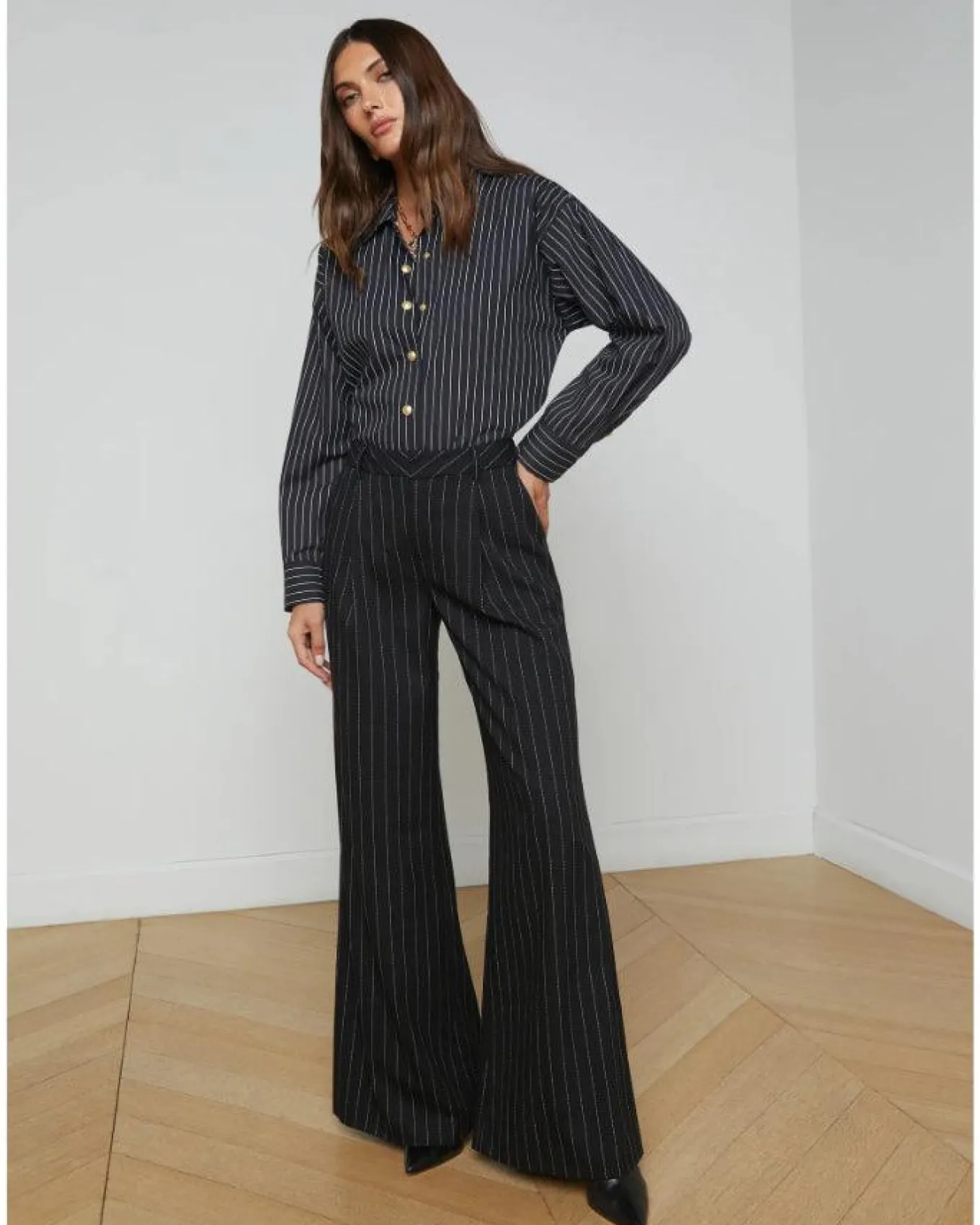 L'Agence Allanah Pinstriped Trouser