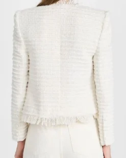 L'Agence Angelina Tweed Blazer