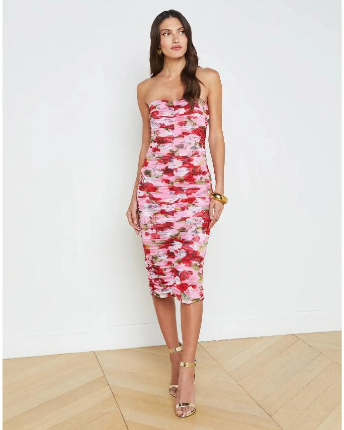 L'Agence Caprice Midi Dress