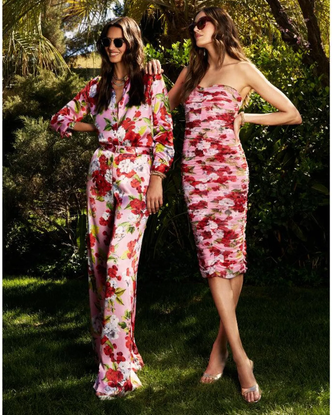 L'Agence Caprice Midi Dress