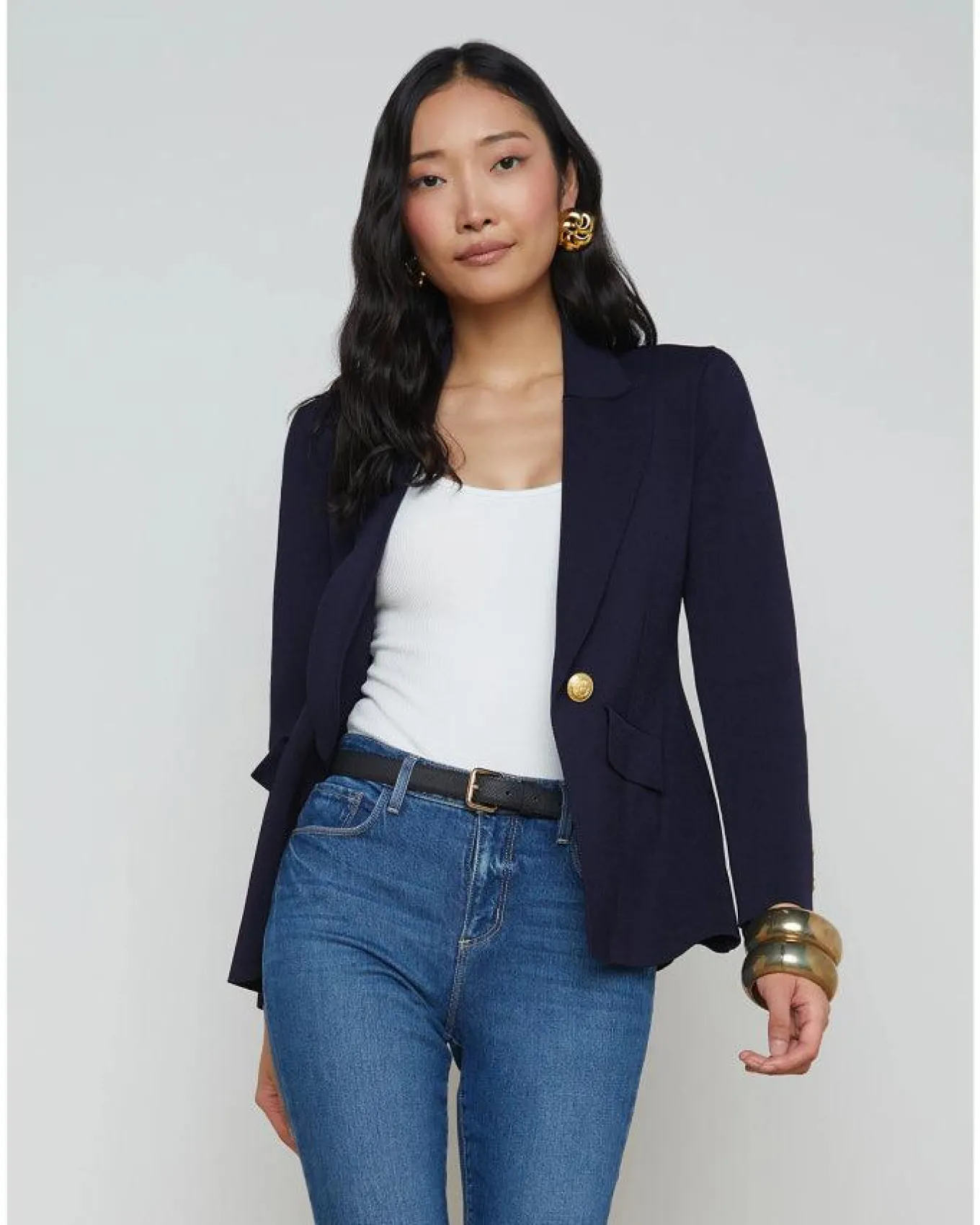 L'Agence Chamberlain Knit Blazer