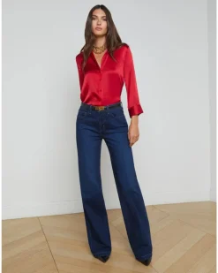 L'Agence Dani 3/4 Sleeve Blouse