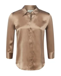 L'Agence Dani 3/4 Sleeve Silk Blouse