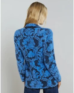 L'Agence Eileen Jacquard Knit Blazer