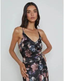 L'Agence Gabriella Floral Silk Camisole