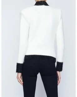 L'Agence Georgia Contrast Cardigan Blazer