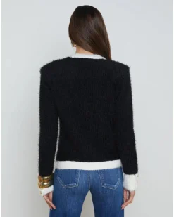 L'Agence Georgia Contrast Cardigan Blazer