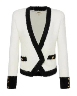 L'Agence Georgia Contrast Cardigan Blazer