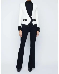 L'Agence Georgia Contrast Cardigan Blazer