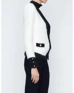 L'Agence Georgia Contrast Cardigan Blazer