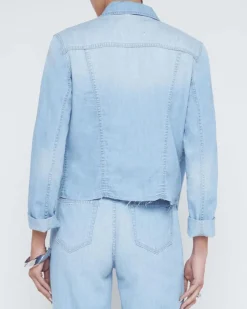 L'Agence Janelle Slim Raw Hem Jacket