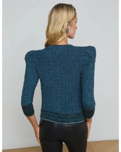 L'Agence Jenni Waffle Stitch Cardi
