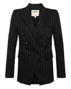 L'Agence Kendi Pinstriped Long Blazer