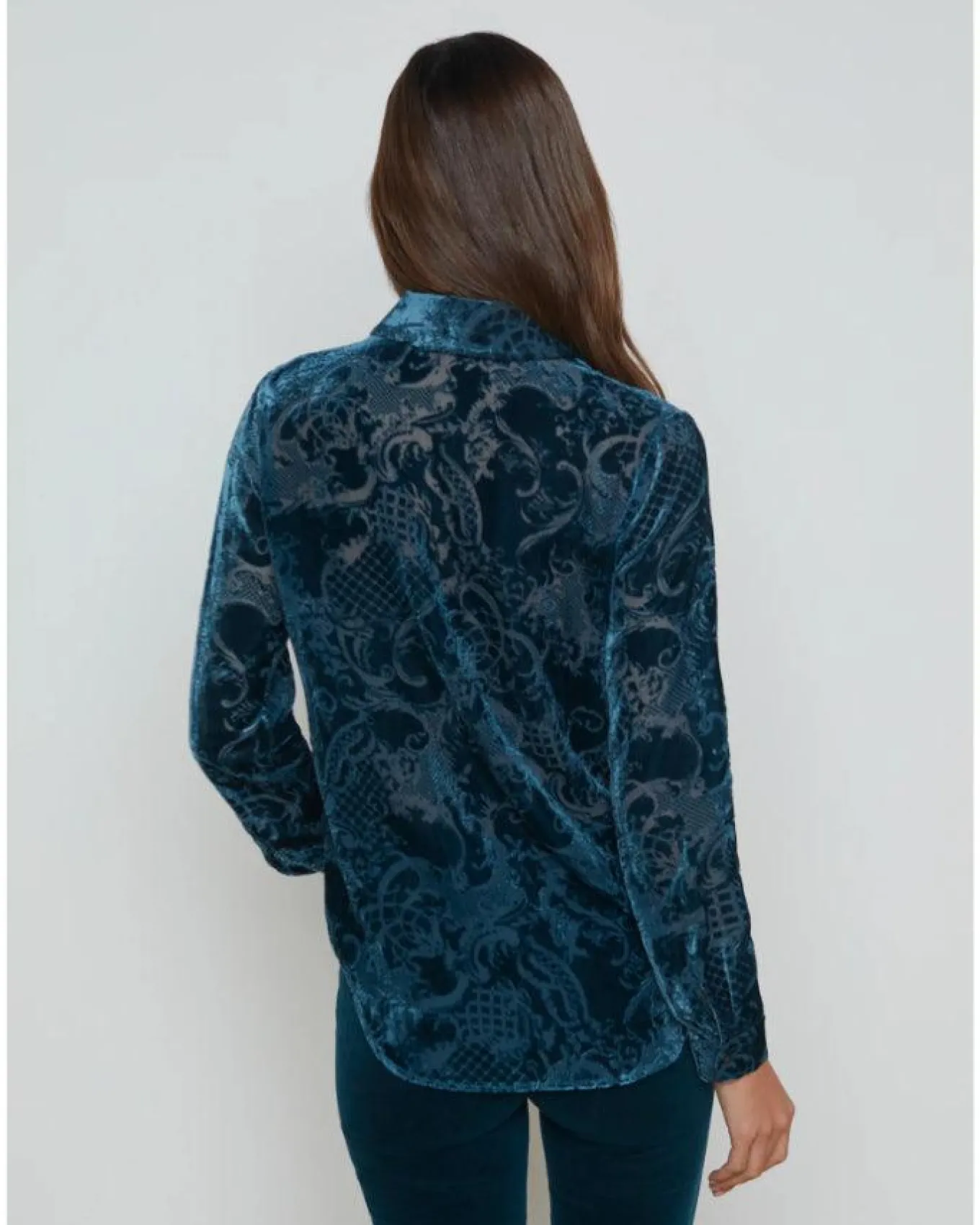 L'Agence Laurent Velvet Blouse
