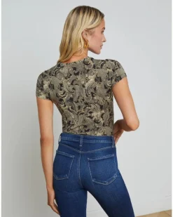 L'Agence Ressi Bold Paisley Tee