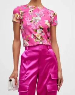 L'Agence Ressi Cabaret Pink Multi Tee