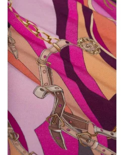 L'Agence Ressi Pink Buckle Swirl Tee