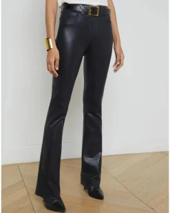 L'Agence Ruth Coated Straight Leg Jean