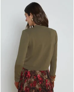 L'Agence Toulouse Crop Cardigan