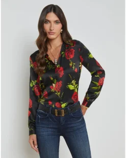L'Agence Tyler Romantic Rose Blouse
