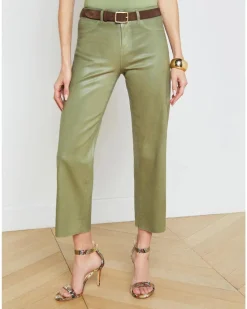 L'Agence Wanda Cropped Coated Jean