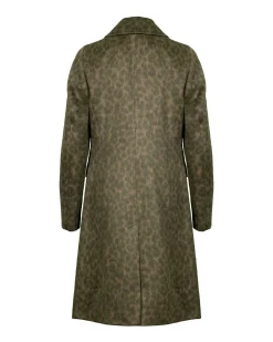 Leja Camo Leopard Wool Coat
