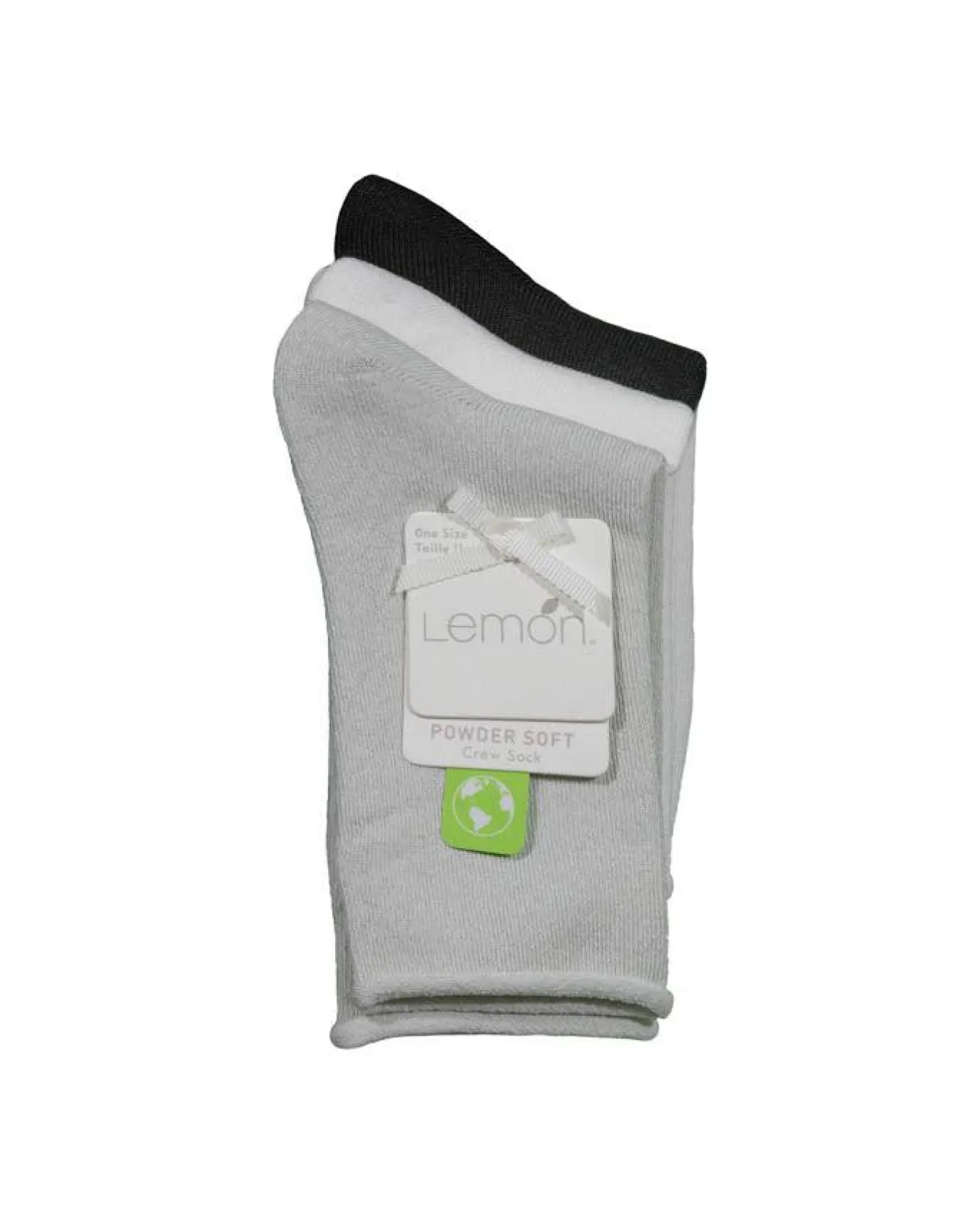 Lemon Crew 3 PK Socks