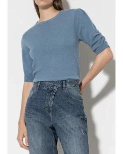 Luisa Cerano Cashmere Blend Sleeve Detail Sweater