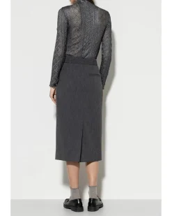 Luisa Cerano Cashmere Blend Belted Skirt