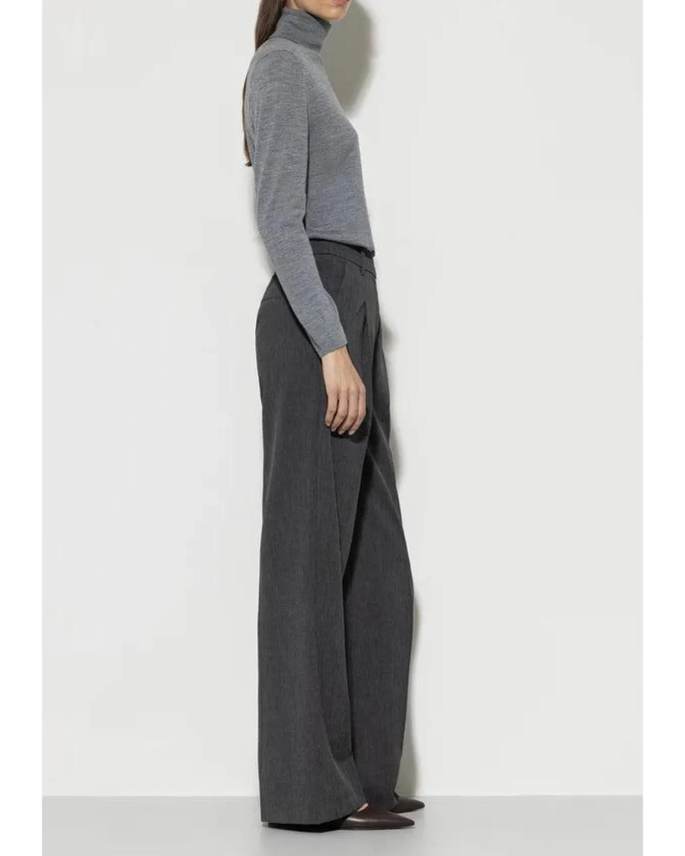 Luisa Cerano Cashmere Blend Wide Leg Pant