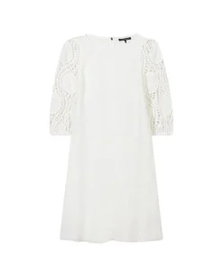 Luisa Cerano Crochet Sleeve Dress